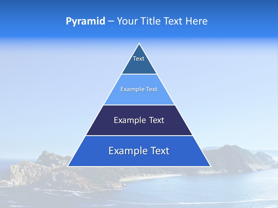 A Large Body Of Water With A Small Island In The Middle Of It PowerPoint Template