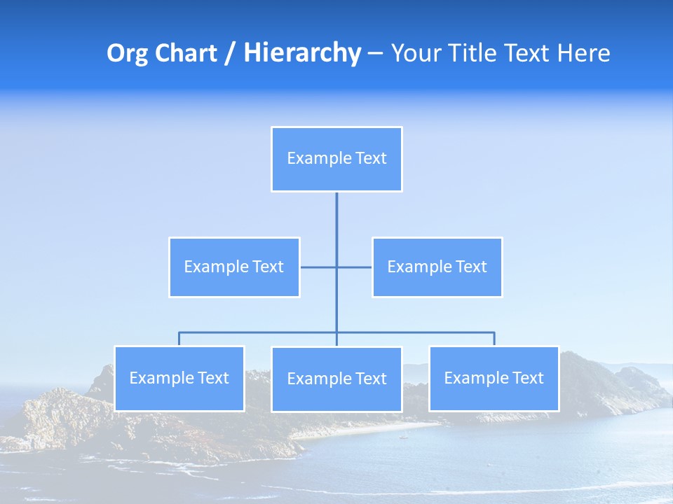 A Large Body Of Water With A Small Island In The Middle Of It PowerPoint Template