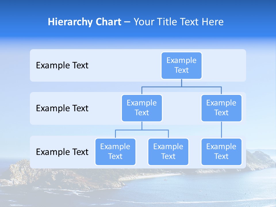 A Large Body Of Water With A Small Island In The Middle Of It PowerPoint Template