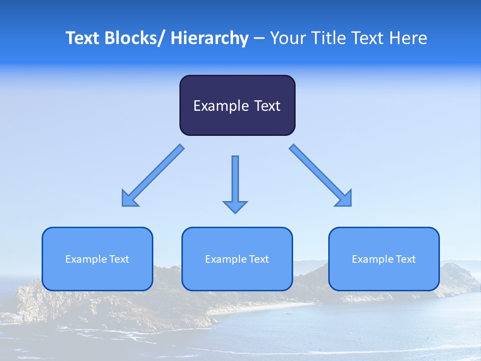 A Large Body Of Water With A Small Island In The Middle Of It PowerPoint Template