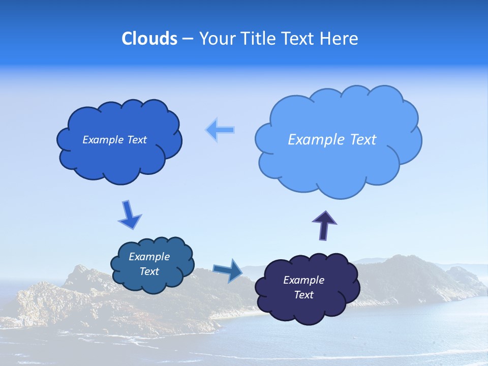 A Large Body Of Water With A Small Island In The Middle Of It PowerPoint Template