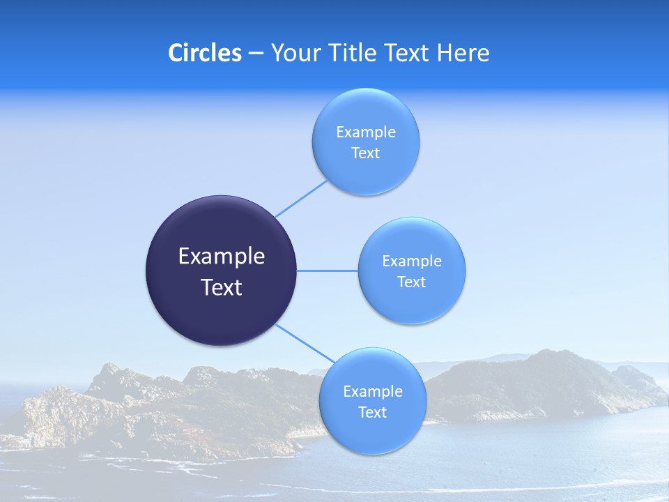 A Large Body Of Water With A Small Island In The Middle Of It PowerPoint Template