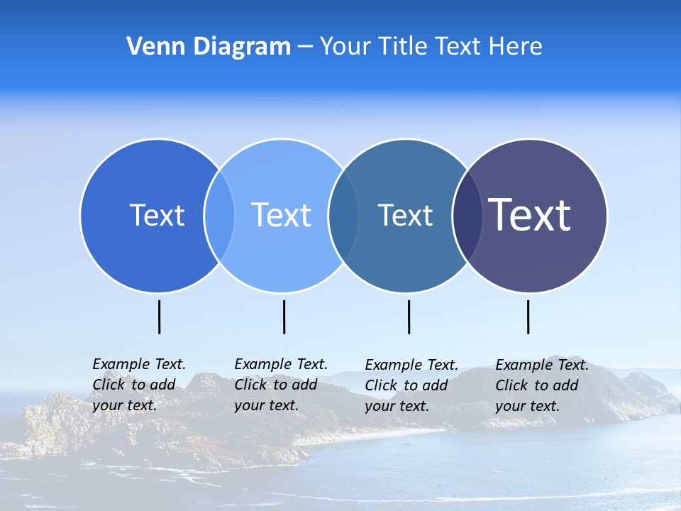 A Large Body Of Water With A Small Island In The Middle Of It PowerPoint Template