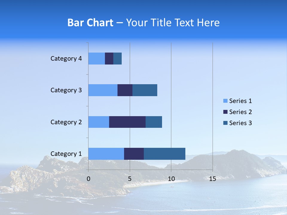 A Large Body Of Water With A Small Island In The Middle Of It PowerPoint Template