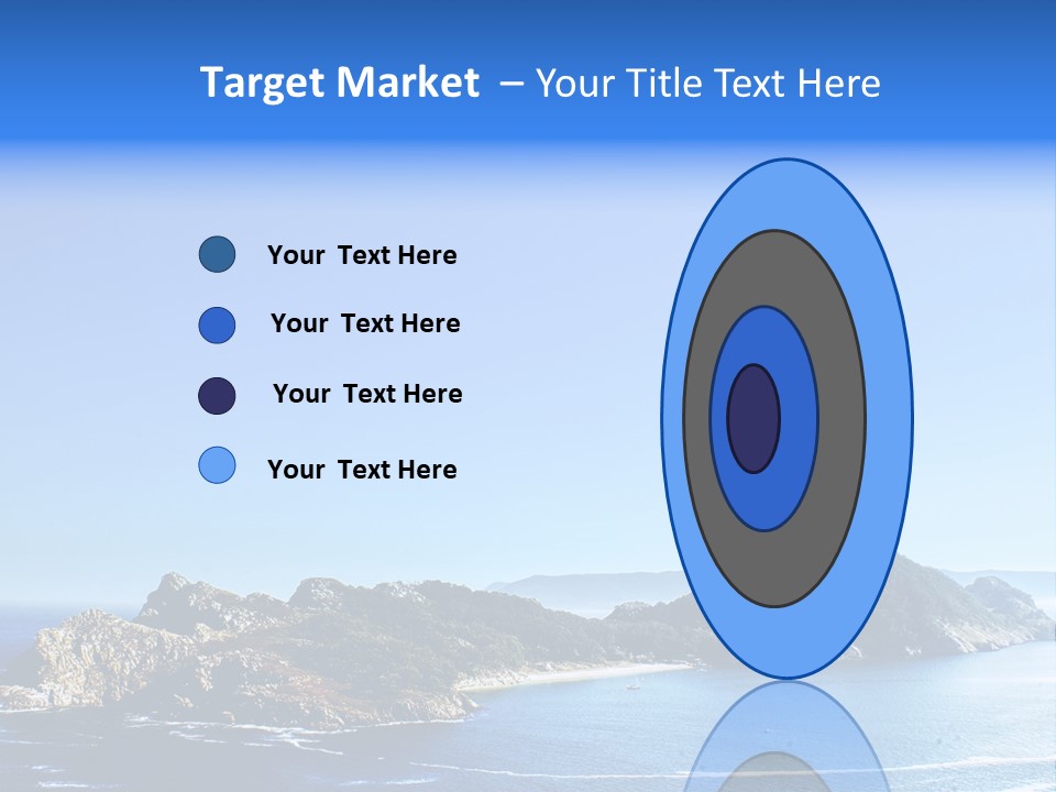 A Large Body Of Water With A Small Island In The Middle Of It PowerPoint Template