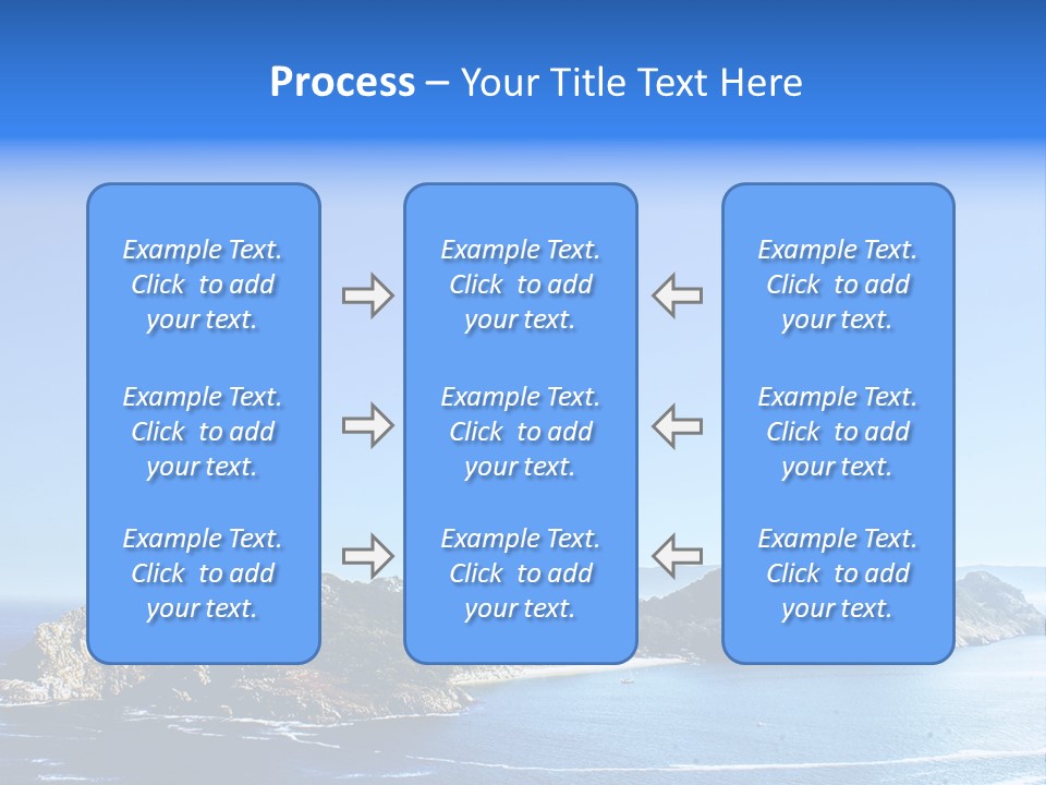 A Large Body Of Water With A Small Island In The Middle Of It PowerPoint Template