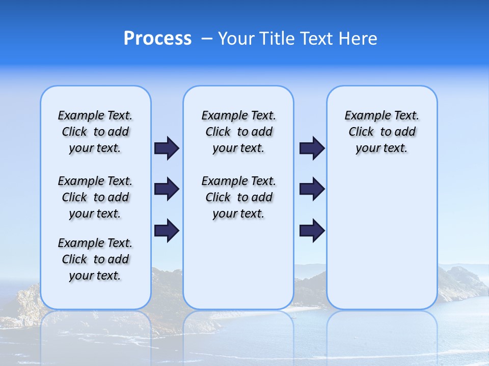 A Large Body Of Water With A Small Island In The Middle Of It PowerPoint Template