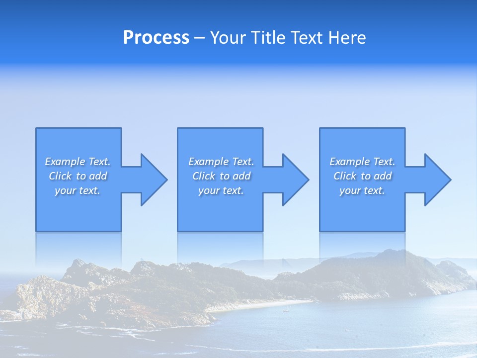 A Large Body Of Water With A Small Island In The Middle Of It PowerPoint Template