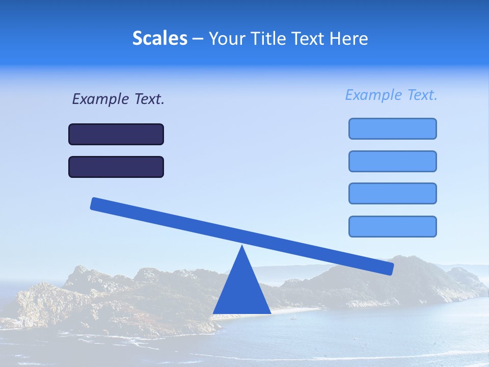 A Large Body Of Water With A Small Island In The Middle Of It PowerPoint Template