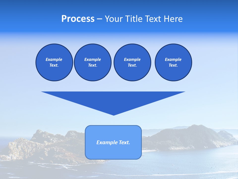 A Large Body Of Water With A Small Island In The Middle Of It PowerPoint Template