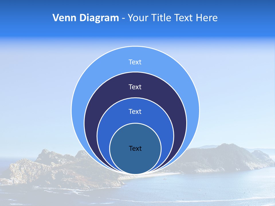 A Large Body Of Water With A Small Island In The Middle Of It PowerPoint Template