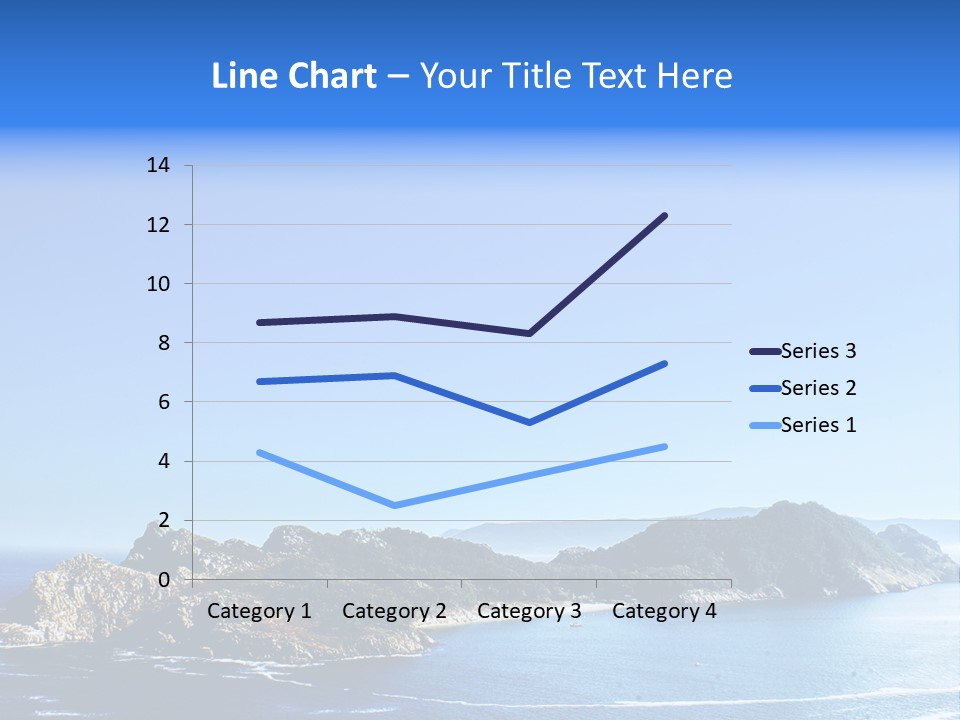 A Large Body Of Water With A Small Island In The Middle Of It PowerPoint Template