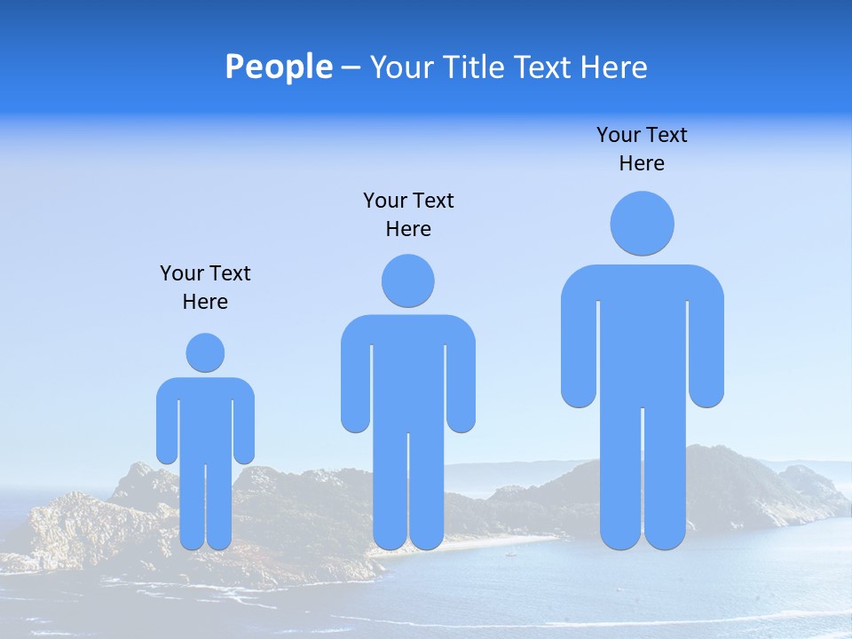 A Large Body Of Water With A Small Island In The Middle Of It PowerPoint Template