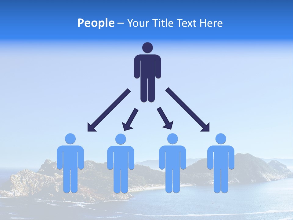 A Large Body Of Water With A Small Island In The Middle Of It PowerPoint Template