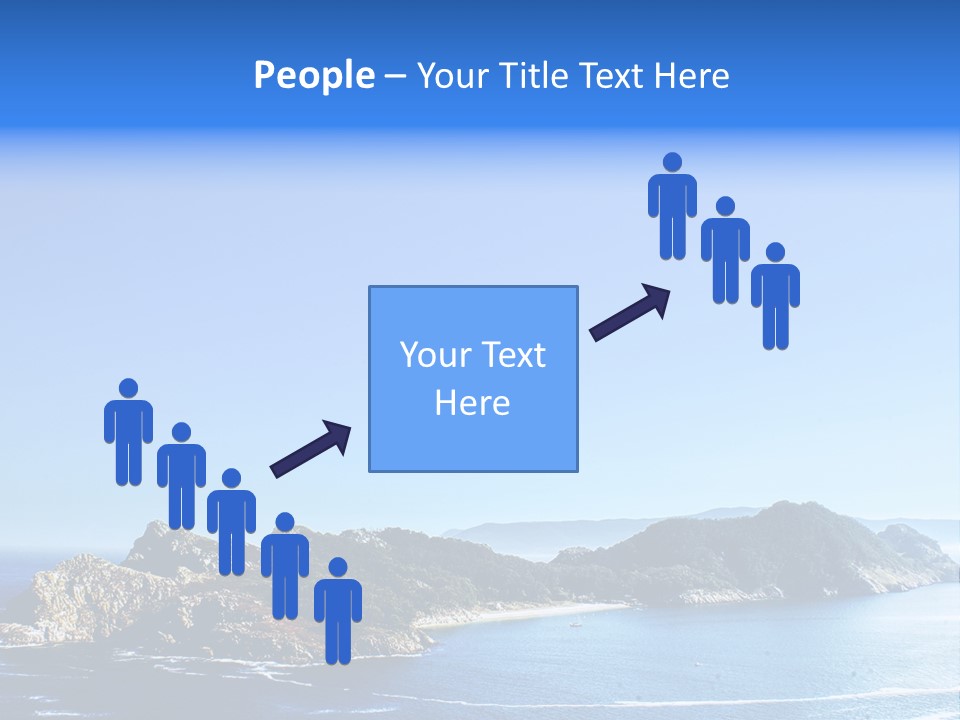 A Large Body Of Water With A Small Island In The Middle Of It PowerPoint Template