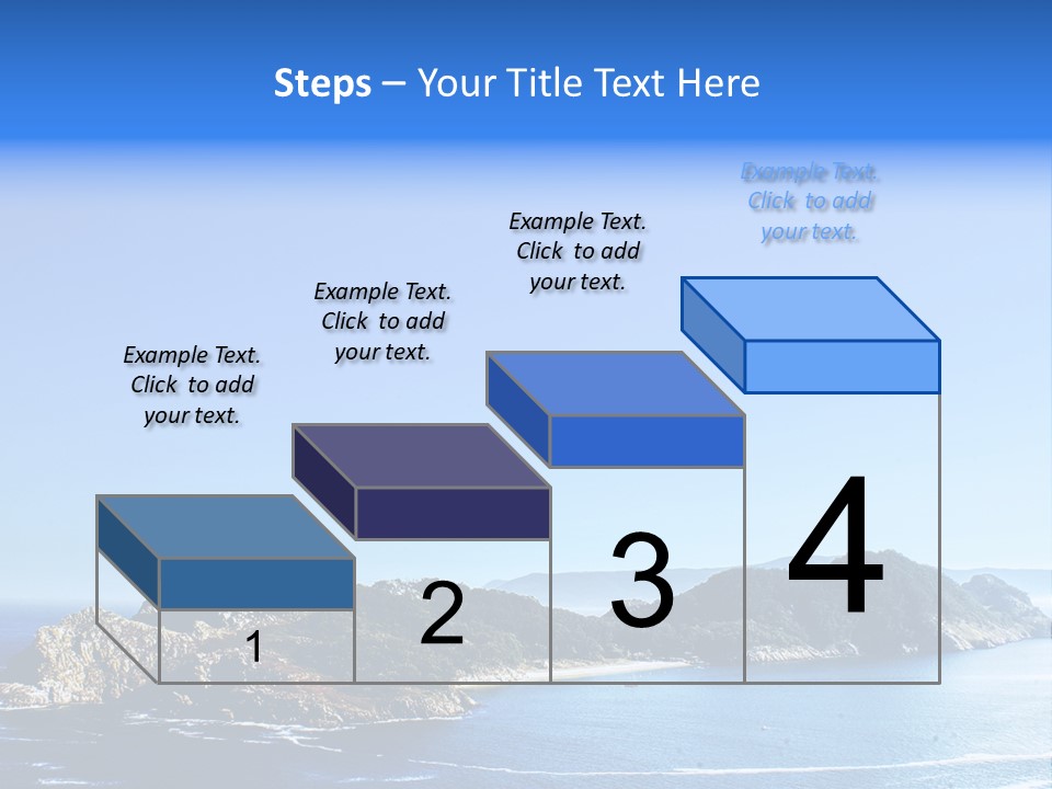 A Large Body Of Water With A Small Island In The Middle Of It PowerPoint Template