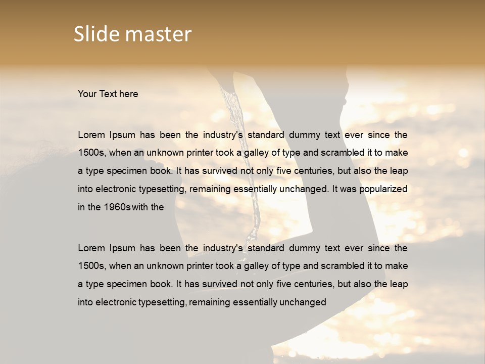 A Woman Holding Up A Shell In Front Of The Ocean PowerPoint Template