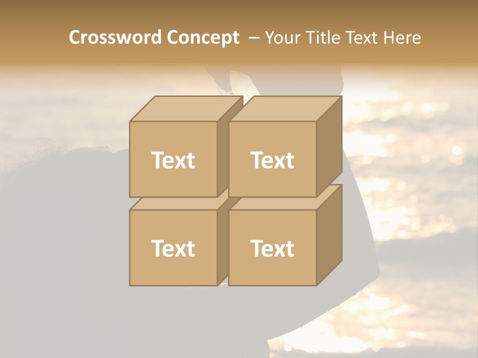 A Woman Holding Up A Shell In Front Of The Ocean PowerPoint Template