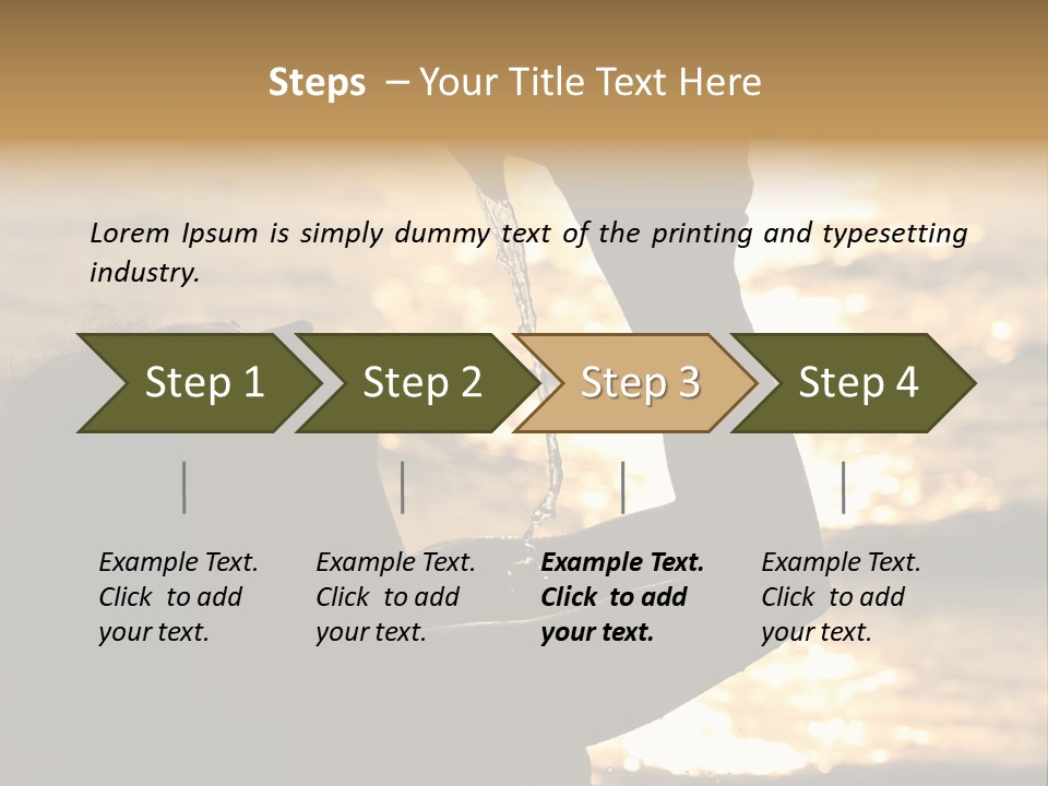 A Woman Holding Up A Shell In Front Of The Ocean PowerPoint Template