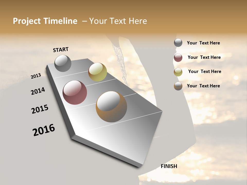 A Woman Holding Up A Shell In Front Of The Ocean PowerPoint Template