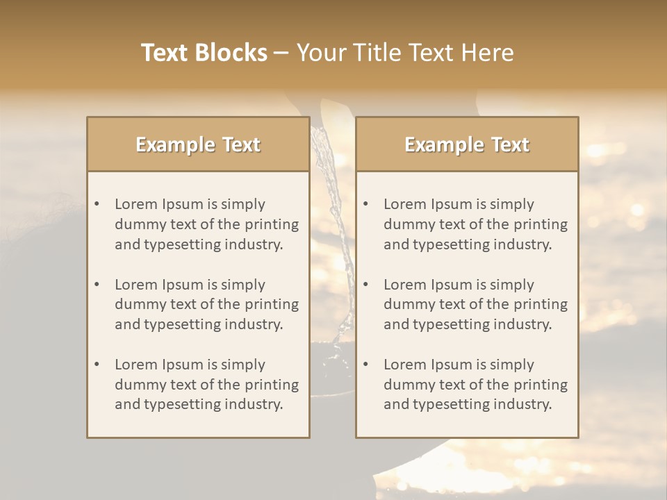 A Woman Holding Up A Shell In Front Of The Ocean PowerPoint Template