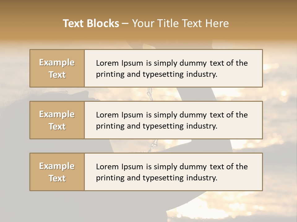 A Woman Holding Up A Shell In Front Of The Ocean PowerPoint Template