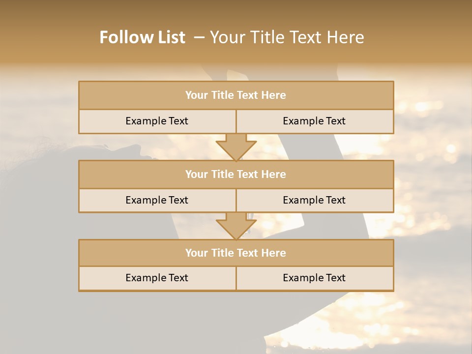 A Woman Holding Up A Shell In Front Of The Ocean PowerPoint Template