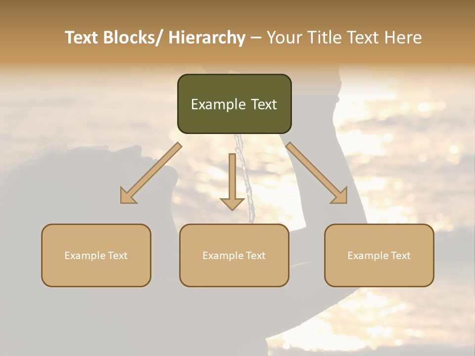 A Woman Holding Up A Shell In Front Of The Ocean PowerPoint Template