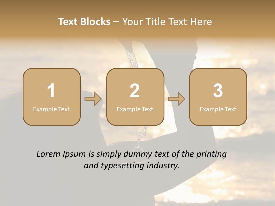 A Woman Holding Up A Shell In Front Of The Ocean PowerPoint Template