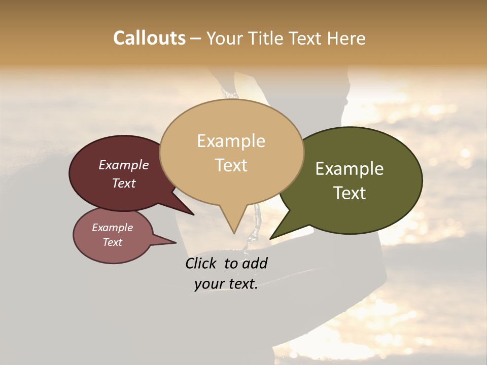 A Woman Holding Up A Shell In Front Of The Ocean PowerPoint Template