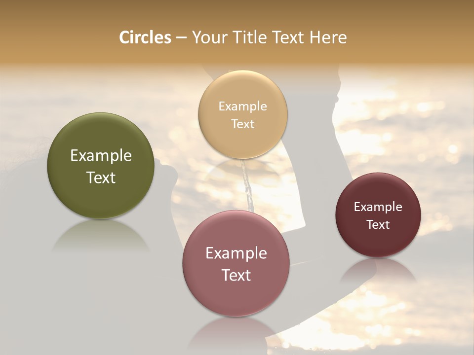 A Woman Holding Up A Shell In Front Of The Ocean PowerPoint Template