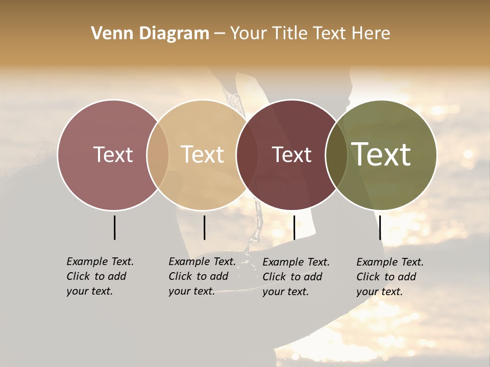 A Woman Holding Up A Shell In Front Of The Ocean PowerPoint Template