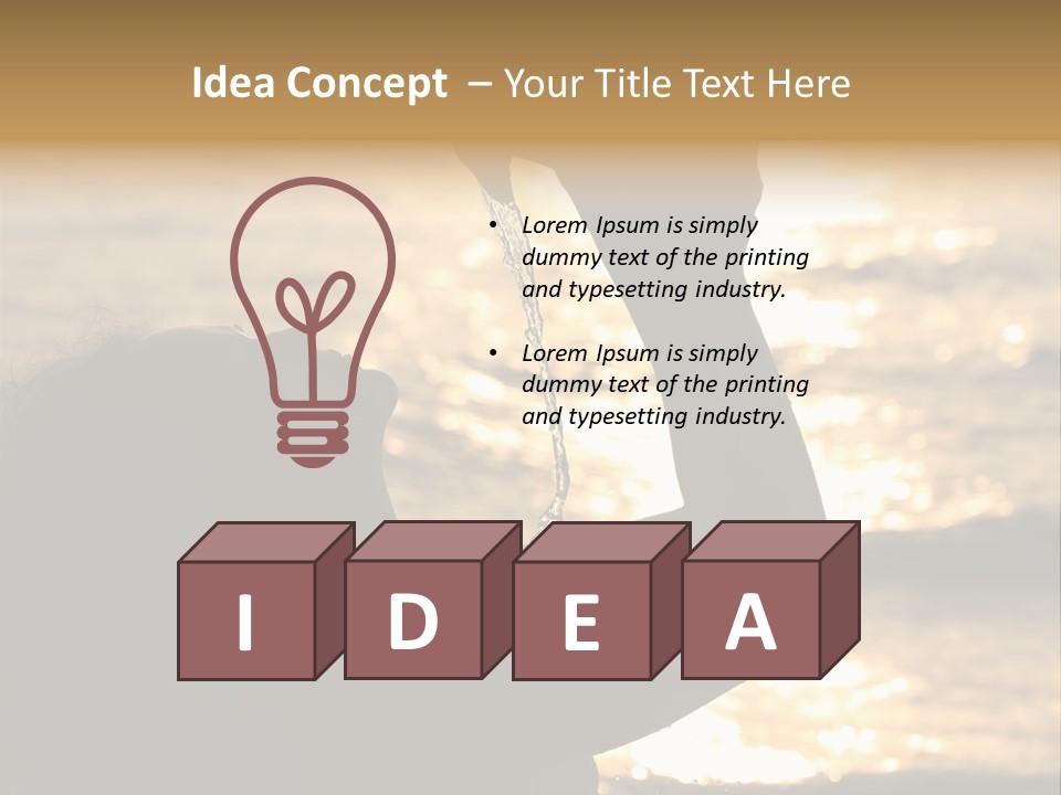 A Woman Holding Up A Shell In Front Of The Ocean PowerPoint Template