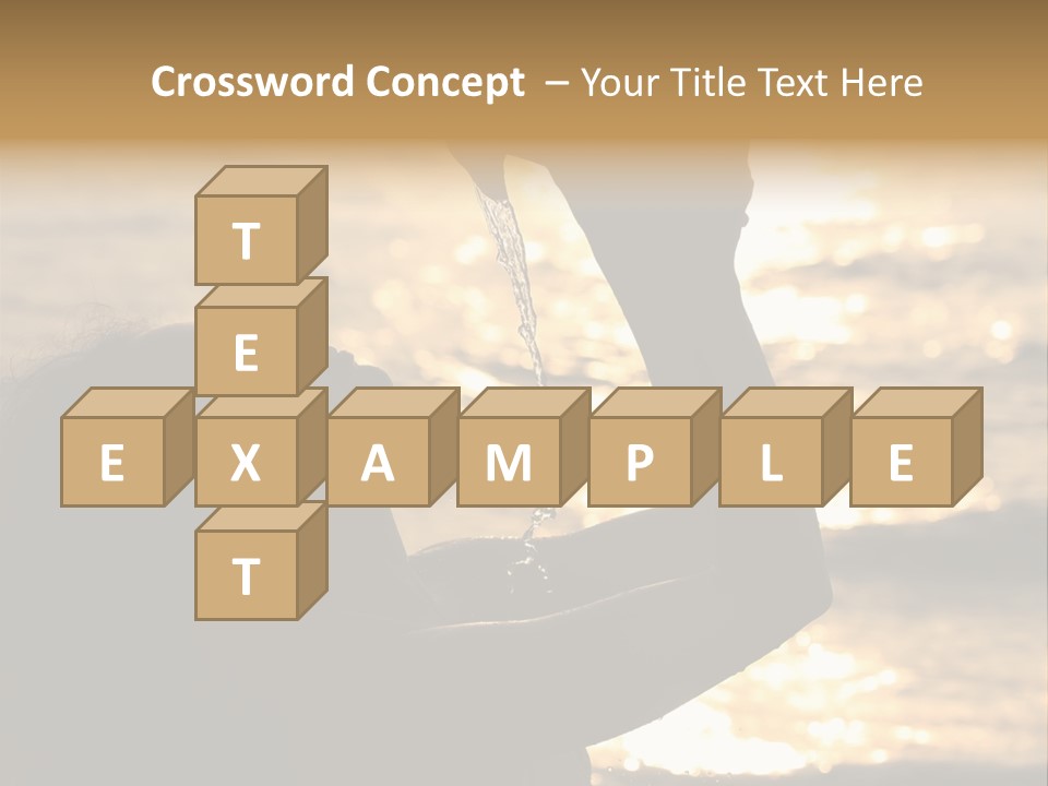 A Woman Holding Up A Shell In Front Of The Ocean PowerPoint Template