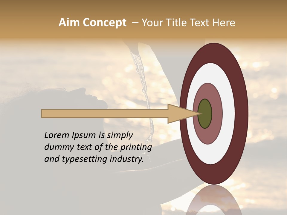 A Woman Holding Up A Shell In Front Of The Ocean PowerPoint Template