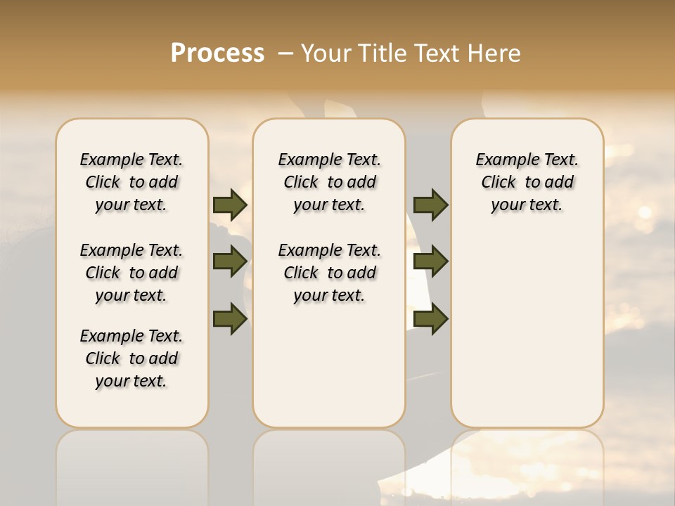 A Woman Holding Up A Shell In Front Of The Ocean PowerPoint Template