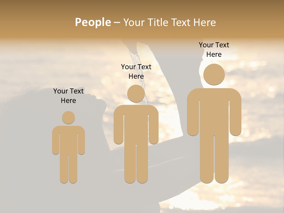 A Woman Holding Up A Shell In Front Of The Ocean PowerPoint Template