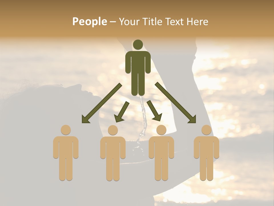 A Woman Holding Up A Shell In Front Of The Ocean PowerPoint Template