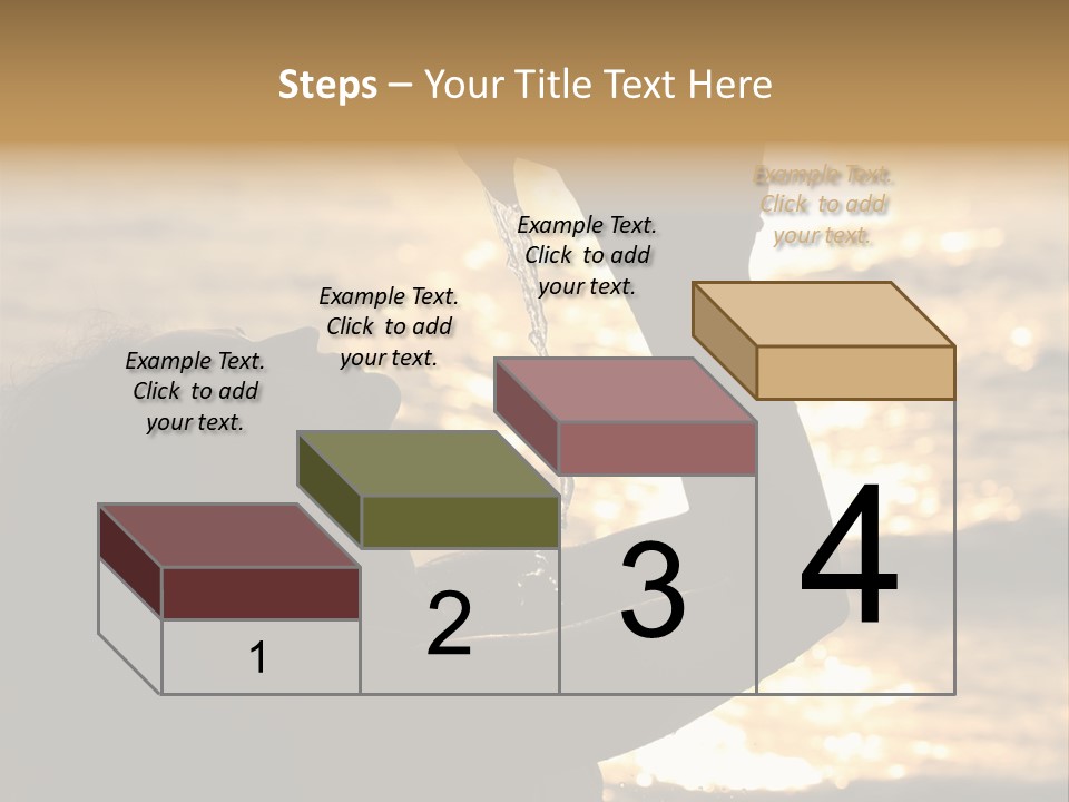 A Woman Holding Up A Shell In Front Of The Ocean PowerPoint Template