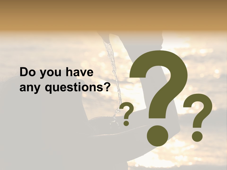 A Woman Holding Up A Shell In Front Of The Ocean PowerPoint Template