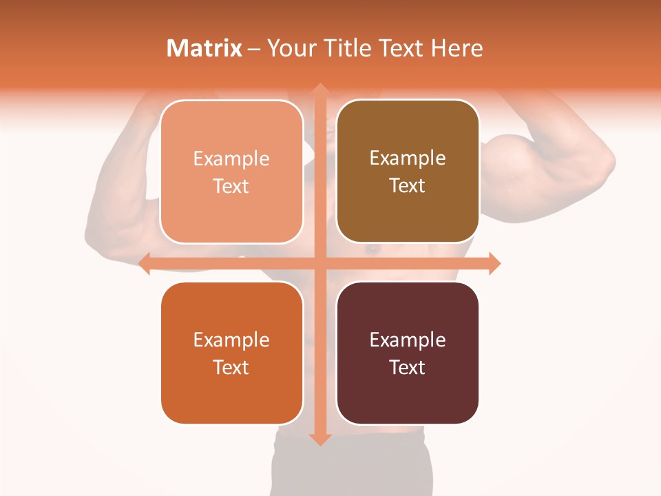 Champion Caucasian Fitness PowerPoint Template