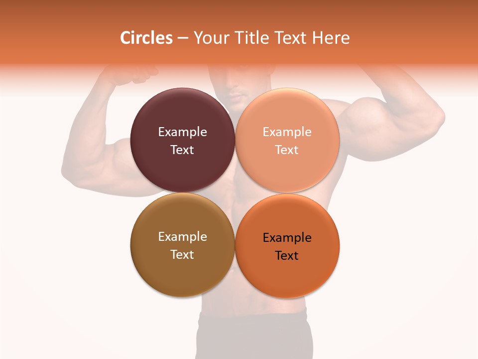 Champion Caucasian Fitness PowerPoint Template