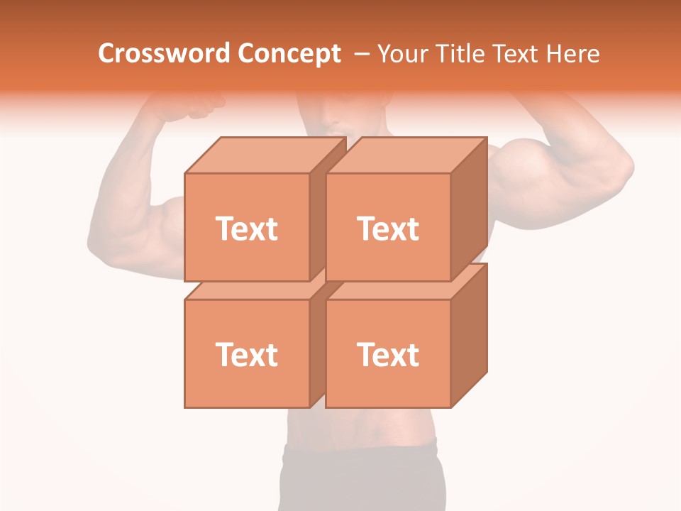 Champion Caucasian Fitness PowerPoint Template