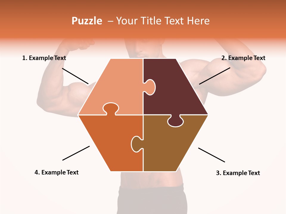 Champion Caucasian Fitness PowerPoint Template