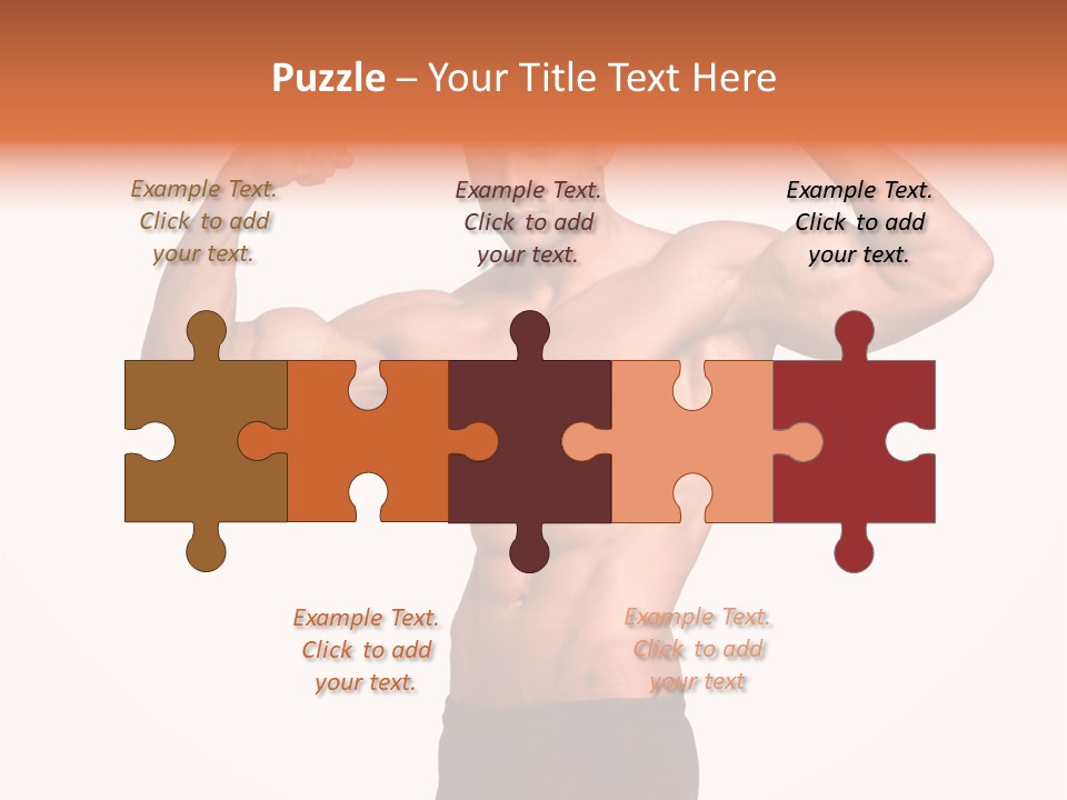 Champion Caucasian Fitness PowerPoint Template