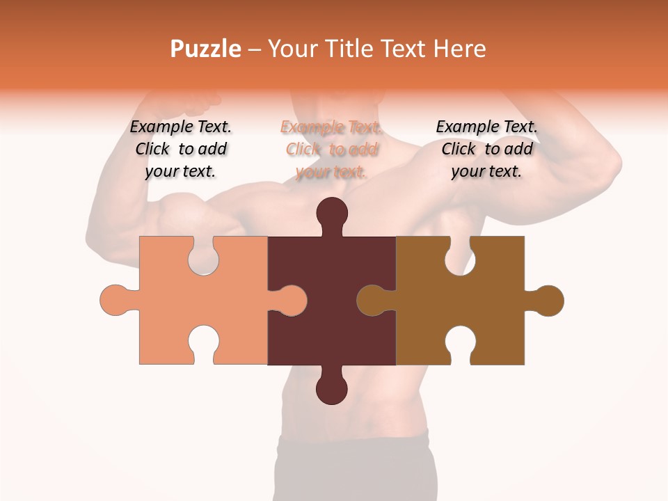 Champion Caucasian Fitness PowerPoint Template