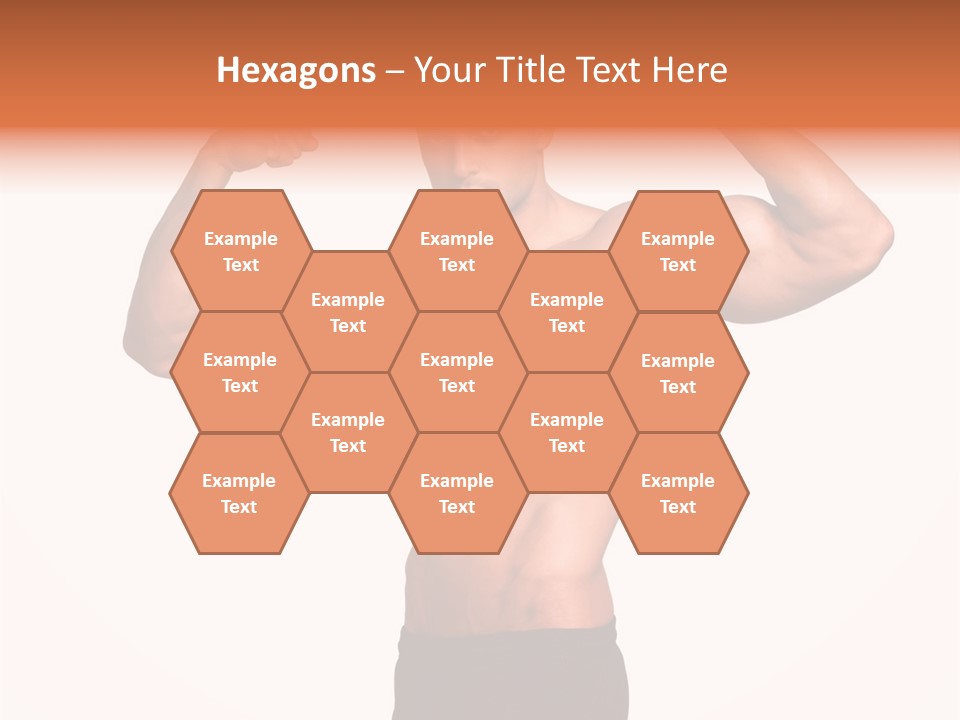 Champion Caucasian Fitness PowerPoint Template