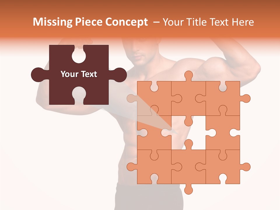 Champion Caucasian Fitness PowerPoint Template