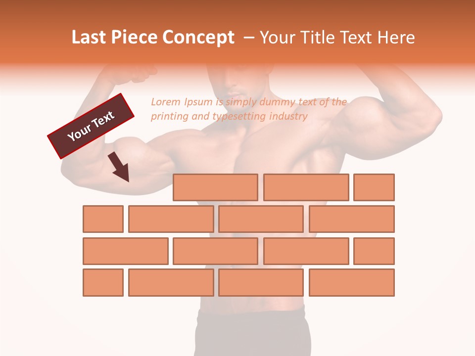Champion Caucasian Fitness PowerPoint Template