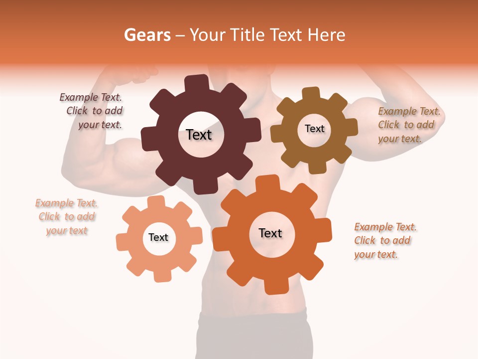 Champion Caucasian Fitness PowerPoint Template